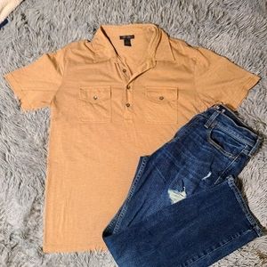 Mens Express Tan Polo